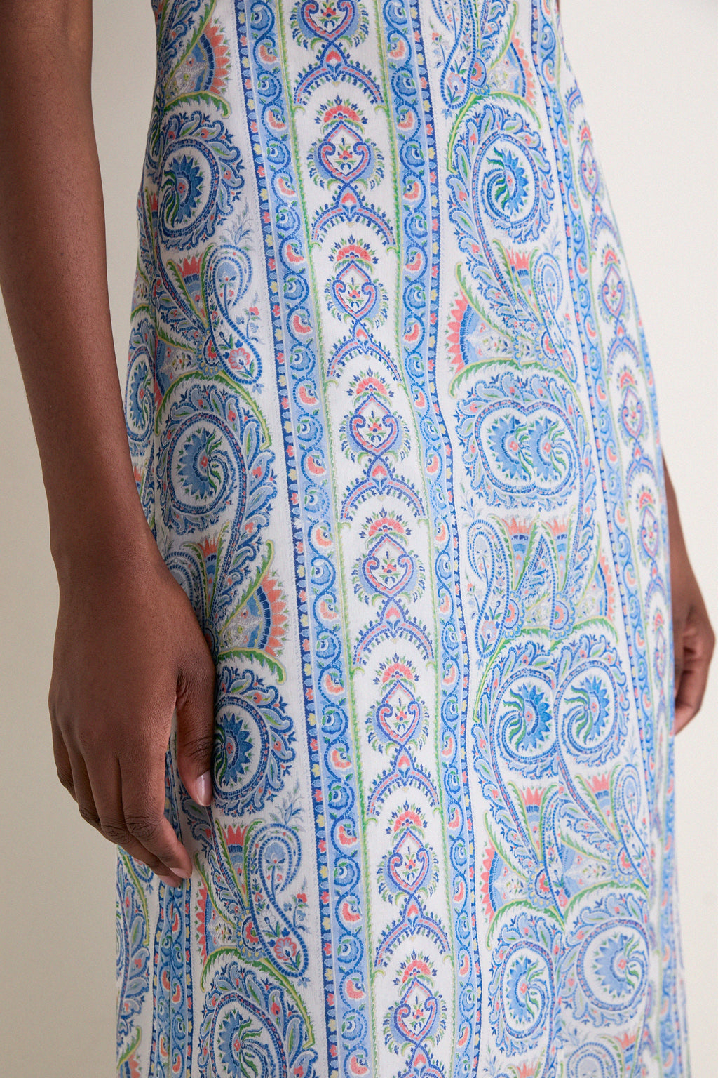 Blue Corsica Paisley Davina Dress