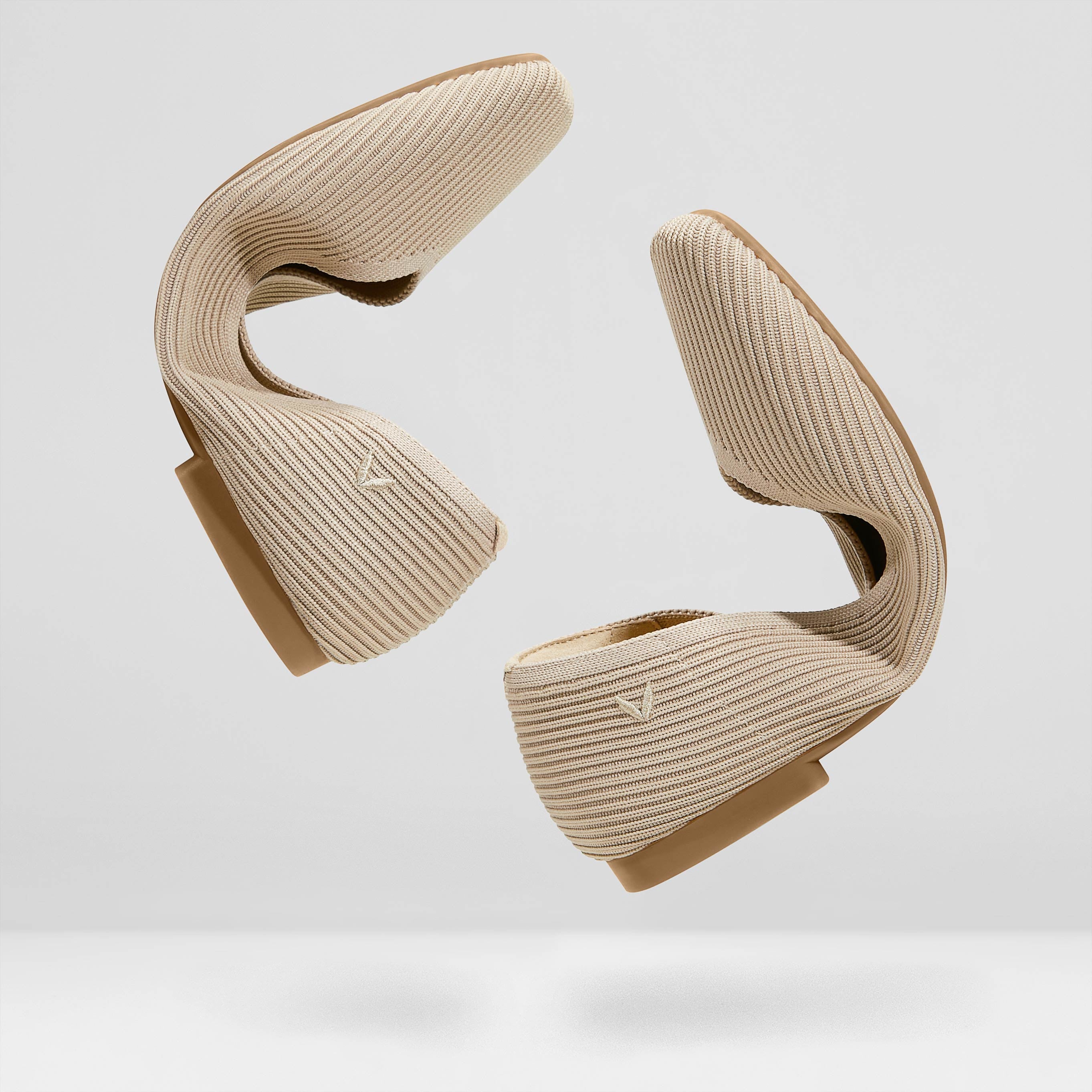 Square-Toe V-Cut Flats (Margot 2.0)