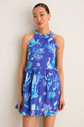 Cyan Amelia Mini Dress