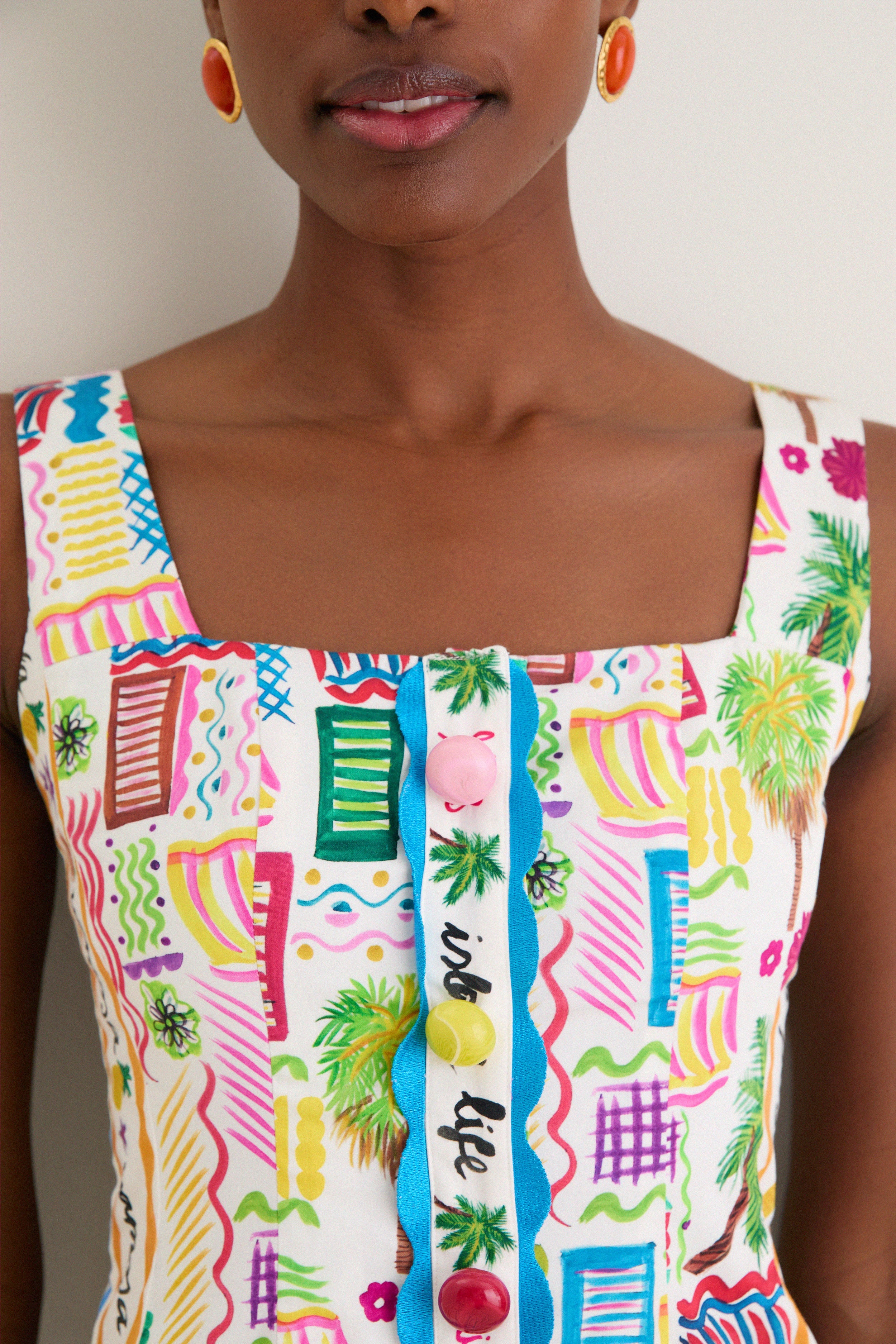 Multi Bunya Dress