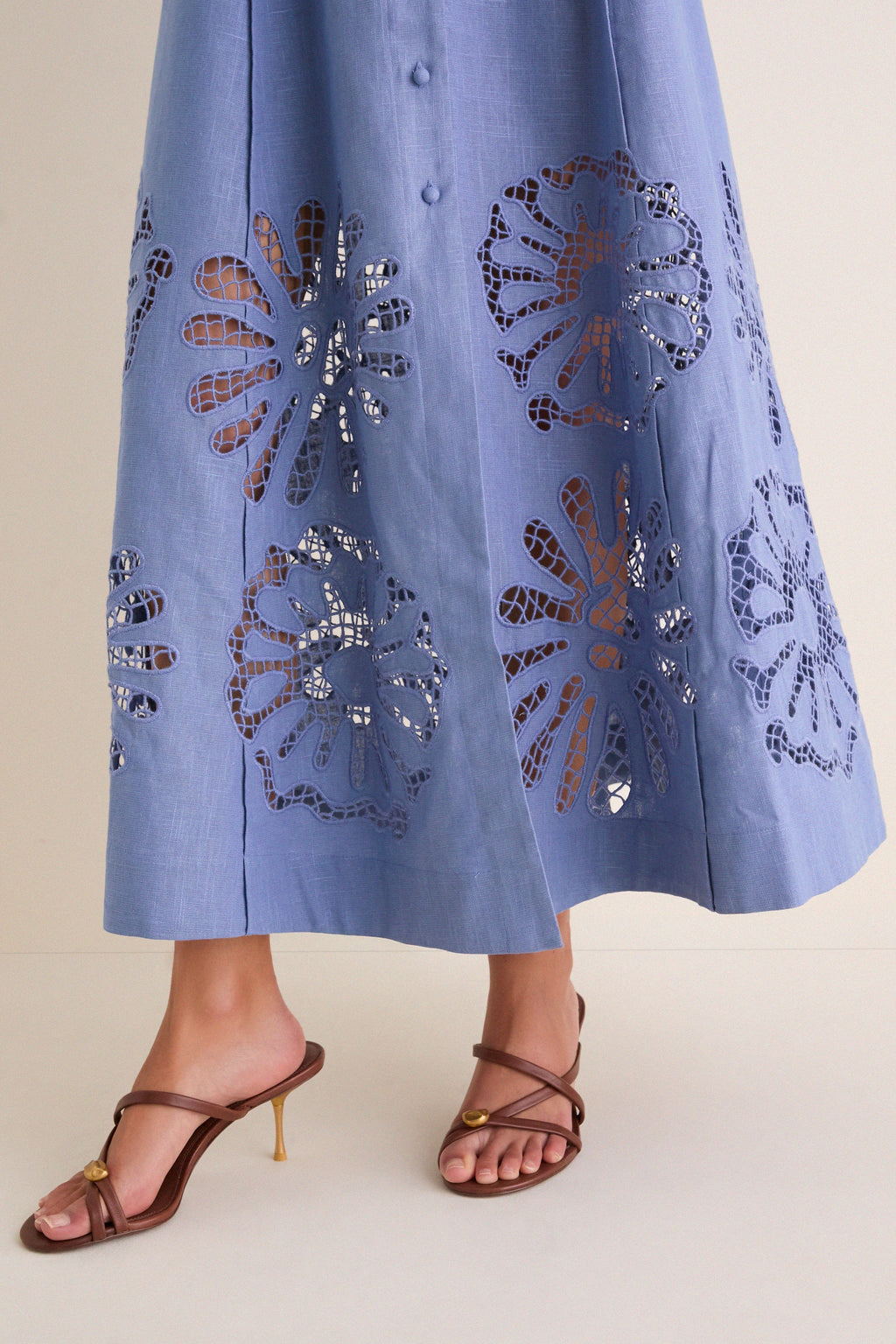 Delphinium Analise Shirt Midi Dress