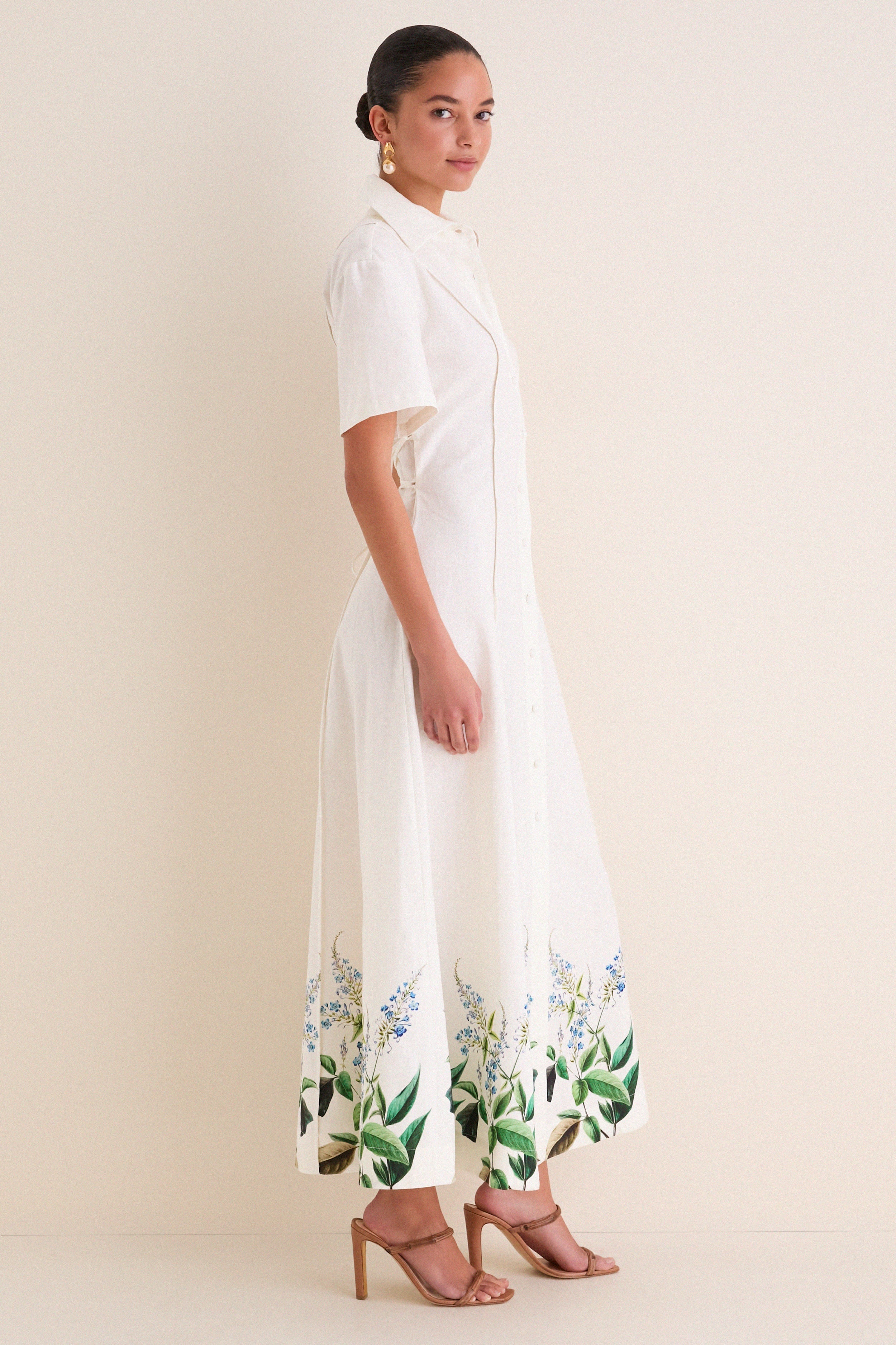 Laurel Bloom Myra Shirt Midi Dress