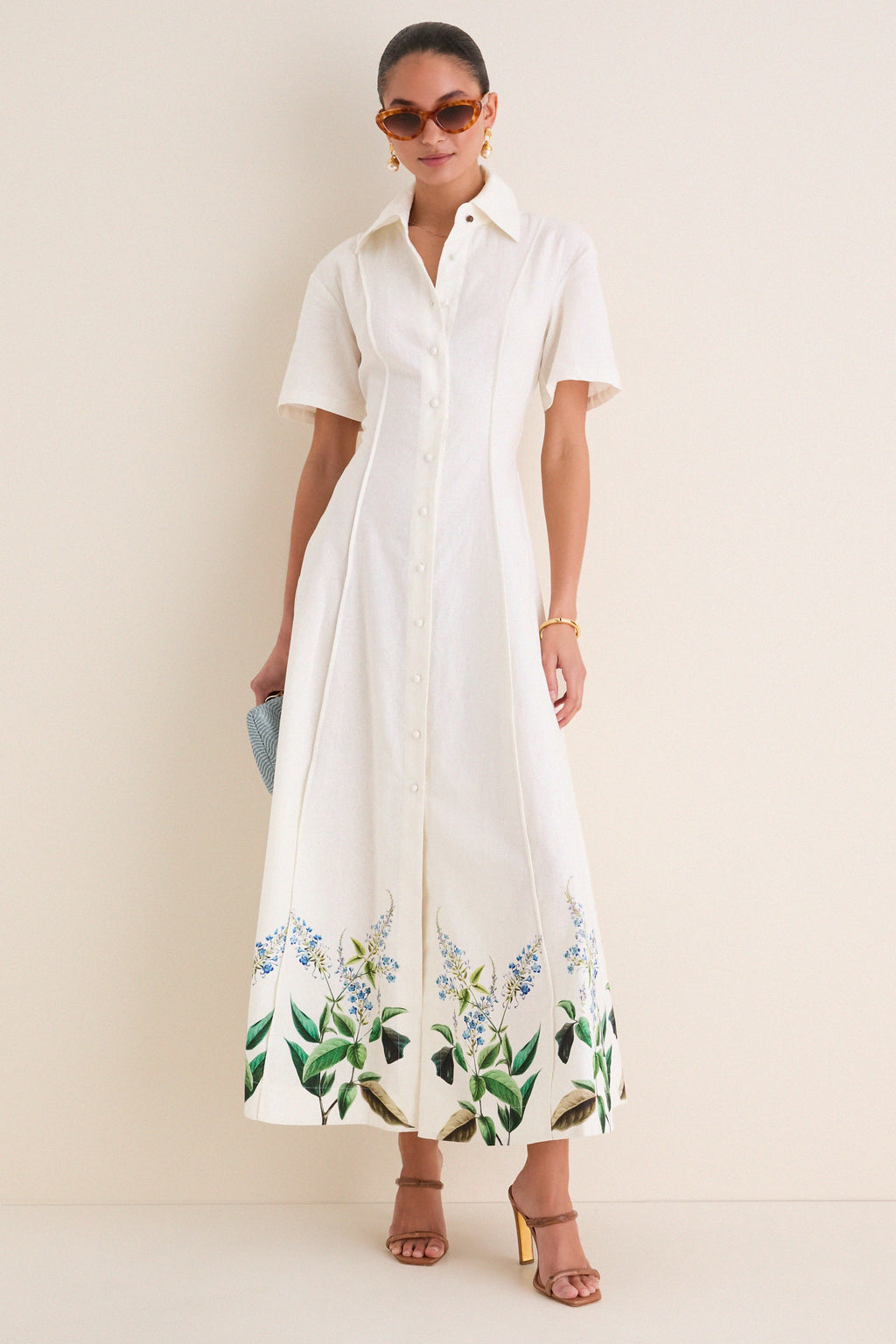 Laurel Bloom Myra Shirt Midi Dress