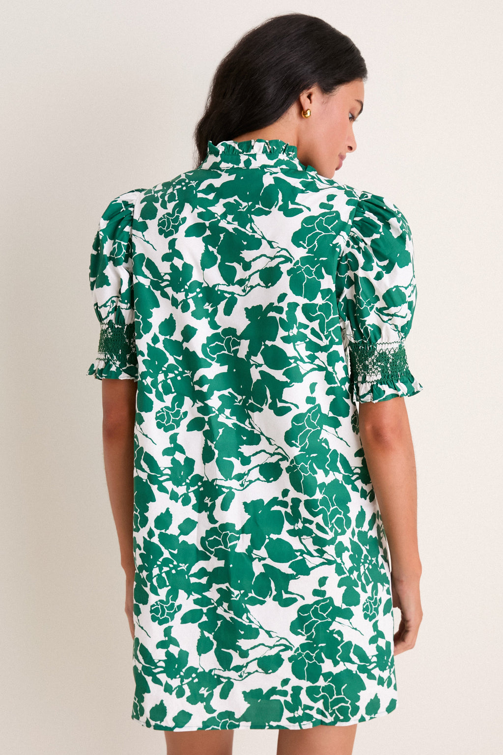 Green Floral Lou Lou Mini Dress