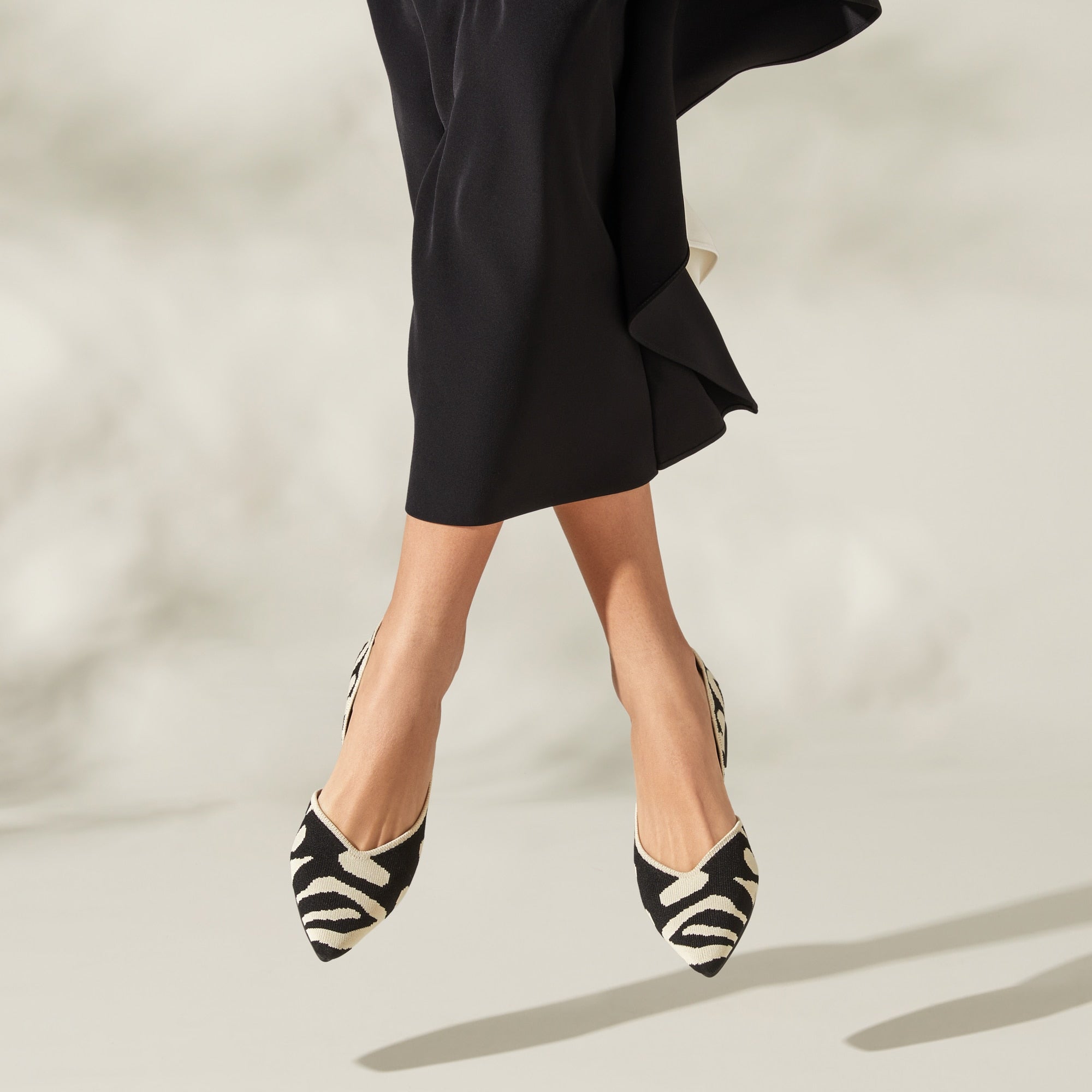 Pointed-Toe D'Orsay Flats (Melia)