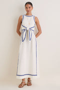 Ivory Ric Rac Tie Brocks Dress