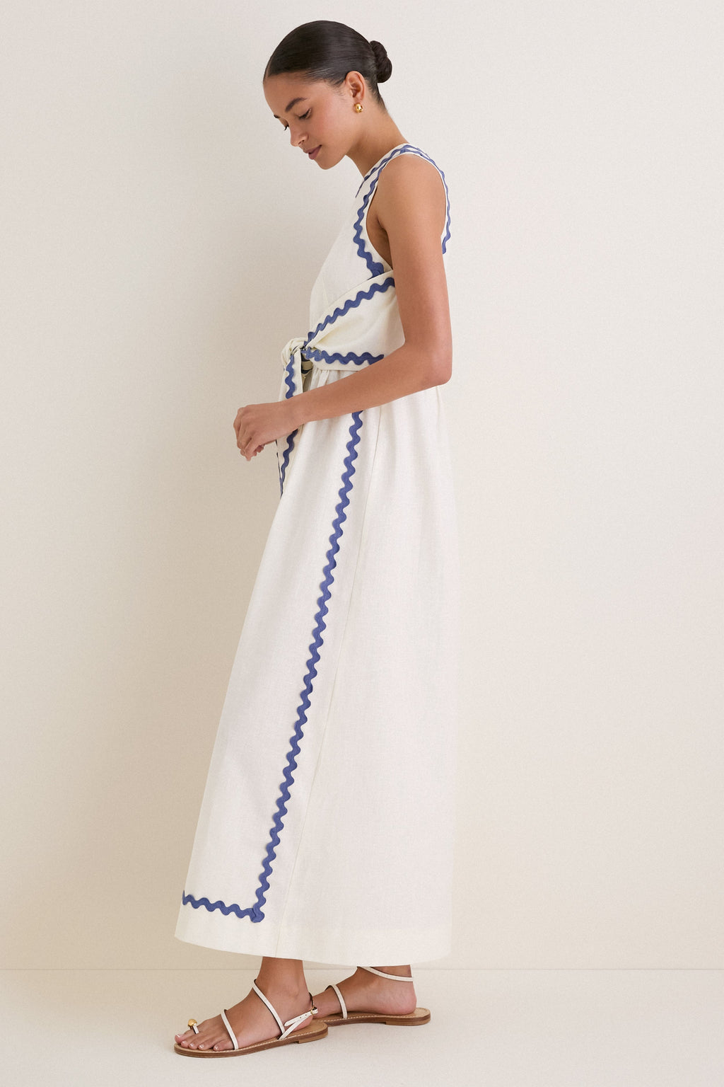 Ivory Ric Rac Tie Brocks Dress