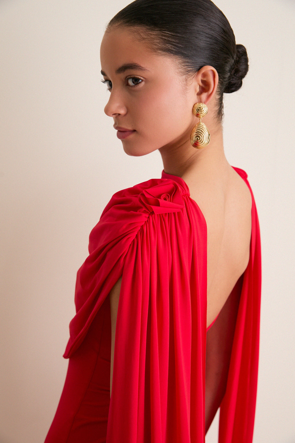 Exclusive Red Batista Maxi Dress