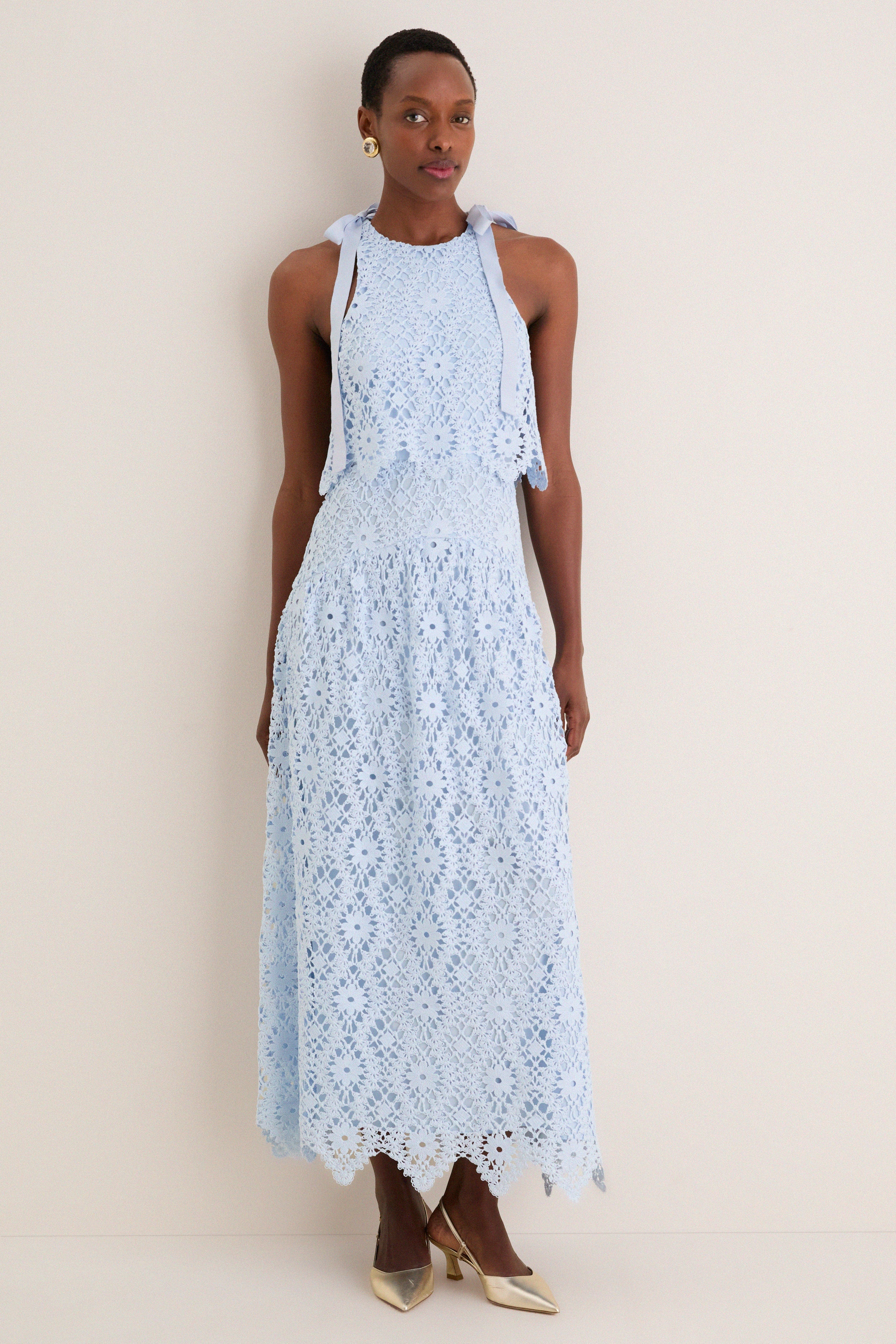 Cornflower Dove Maxi Dress