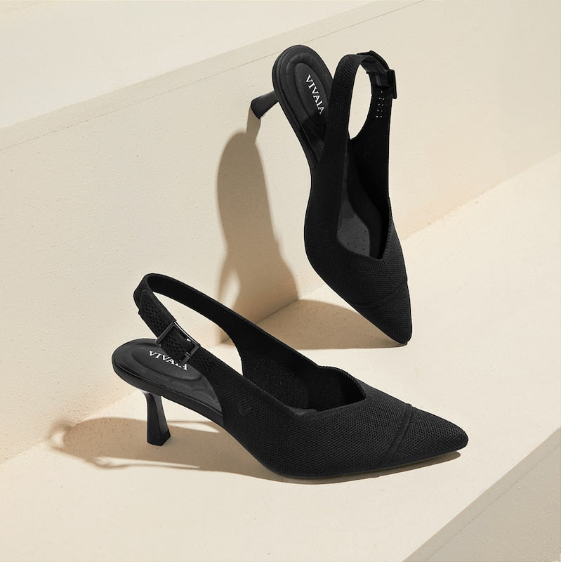 Pointed-Toe Slingback Heels (Addison)