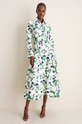 Blurred Bouquet Sono Shirt Dress