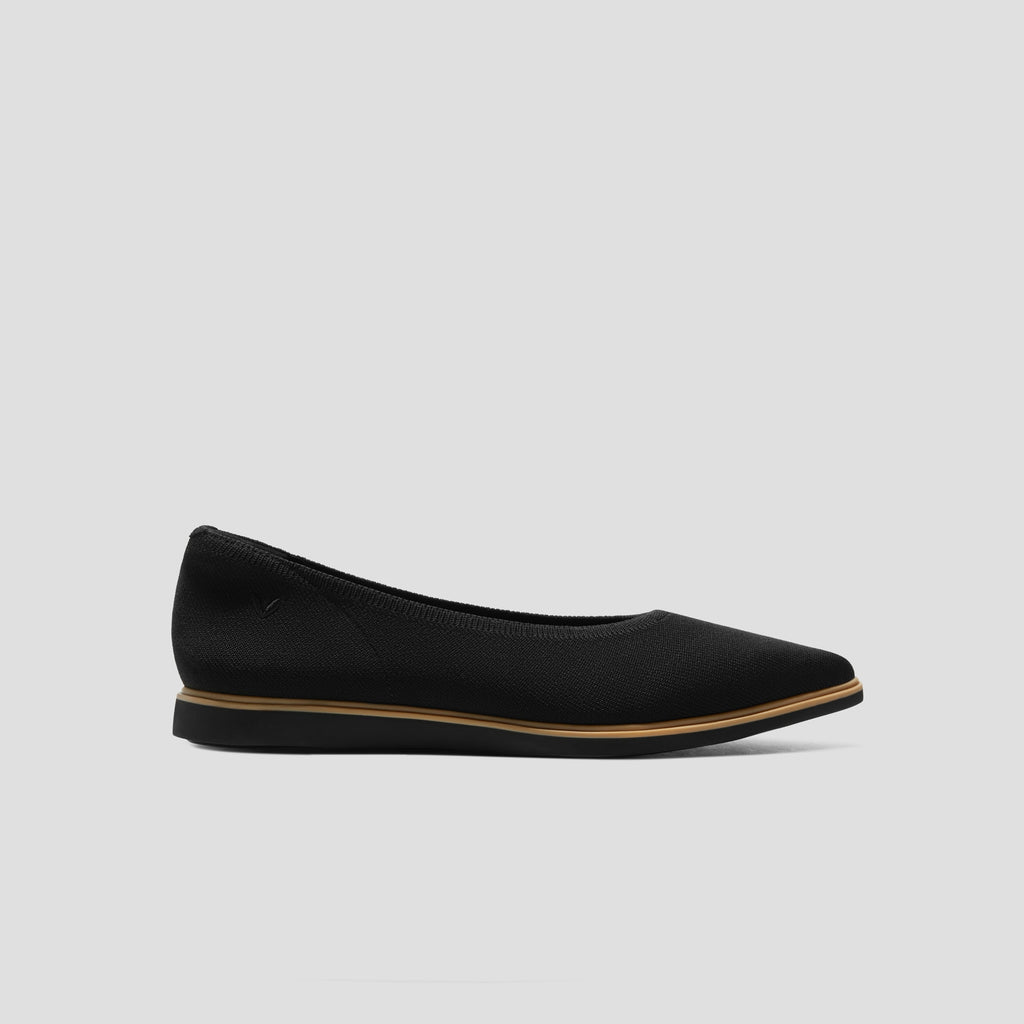 Pointed-Toe All-Day Standing Flats (Veronica)
