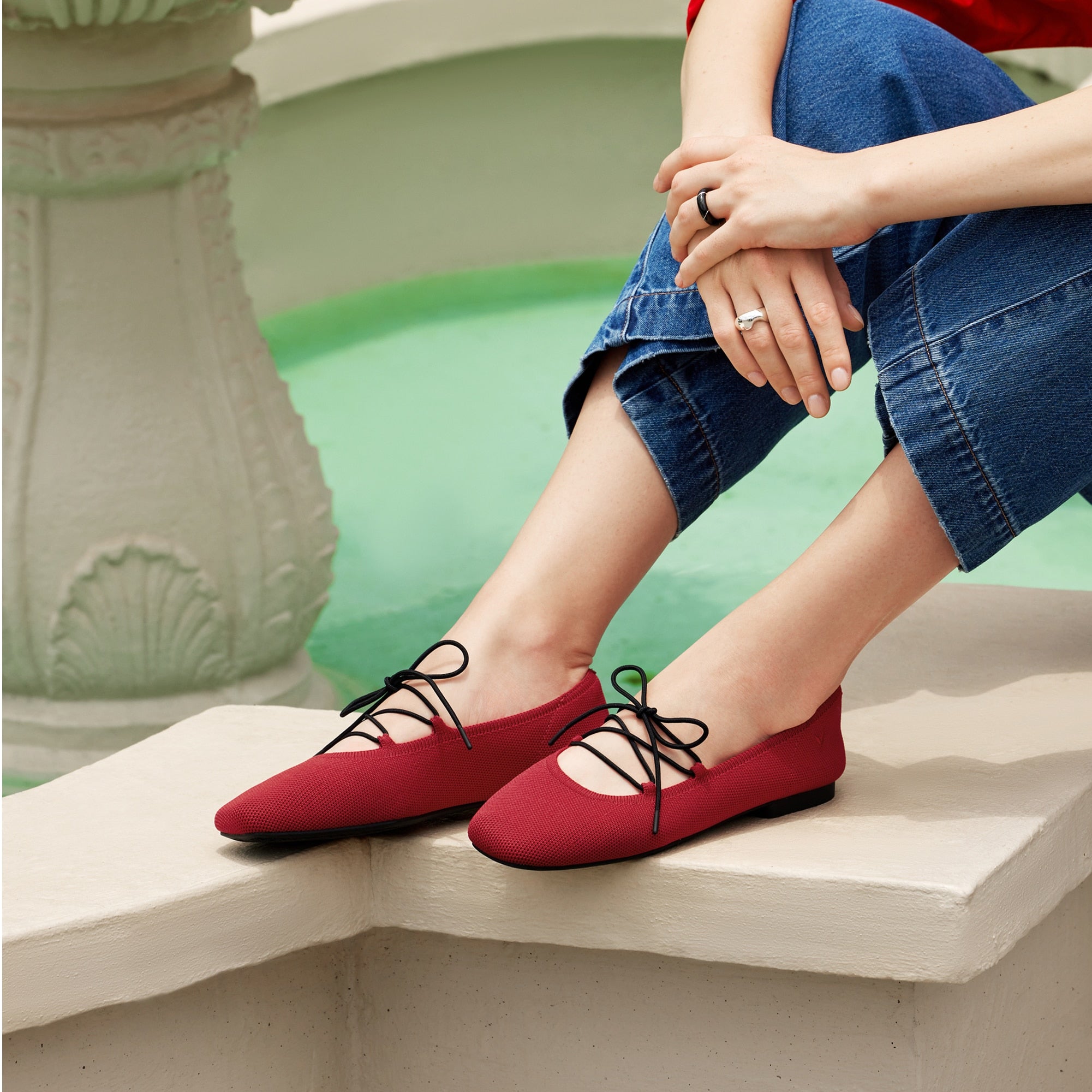 3 Laces Included Square-Toe Lace-Up Mary Janes (Miley)