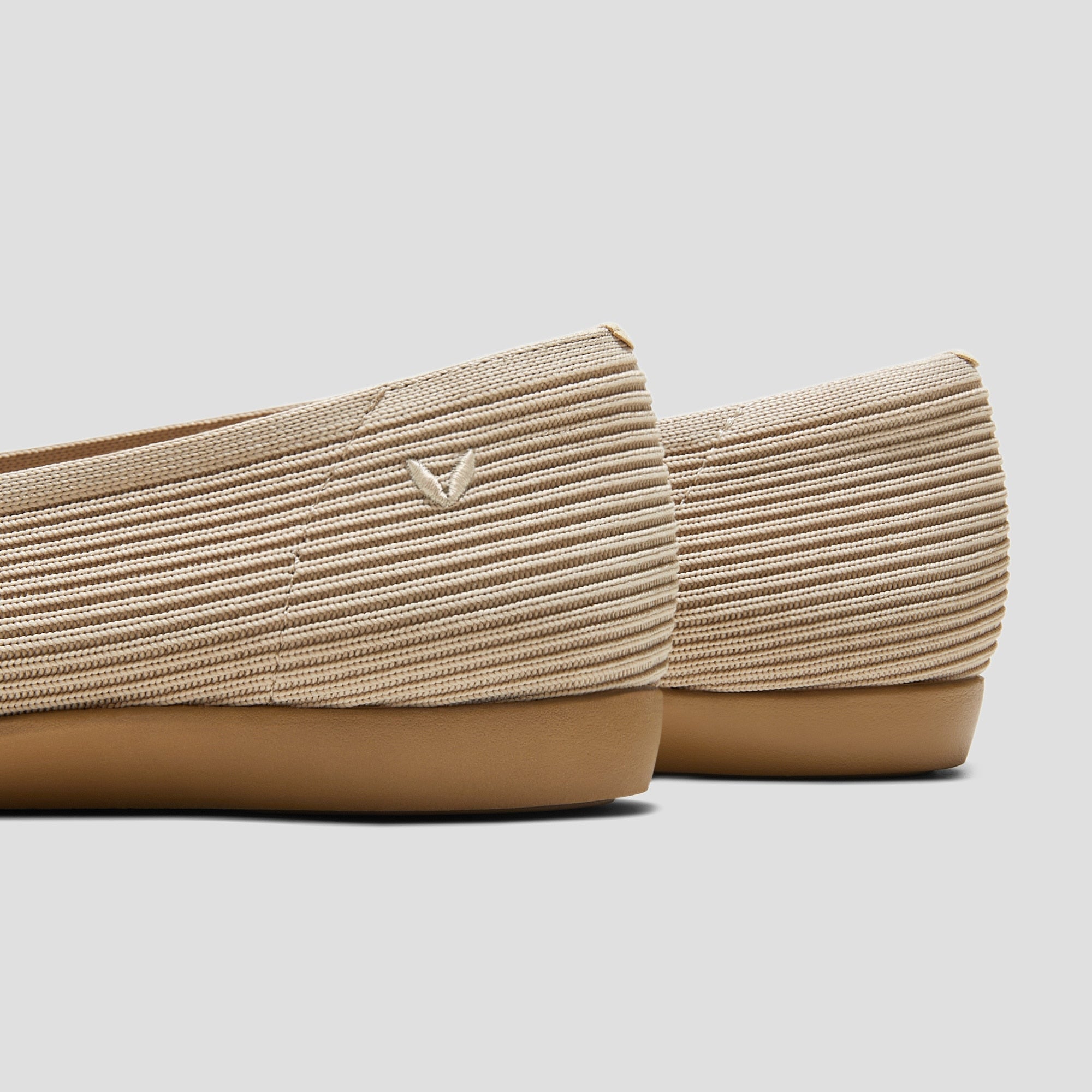 Lightweight Square-Toe V-Cut Flats (Margot Walker)