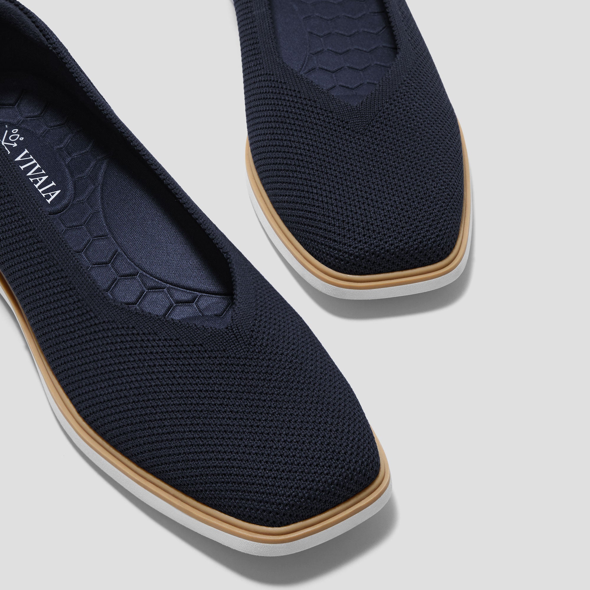Square-Toe All-Day Standing Flats (Mabel)