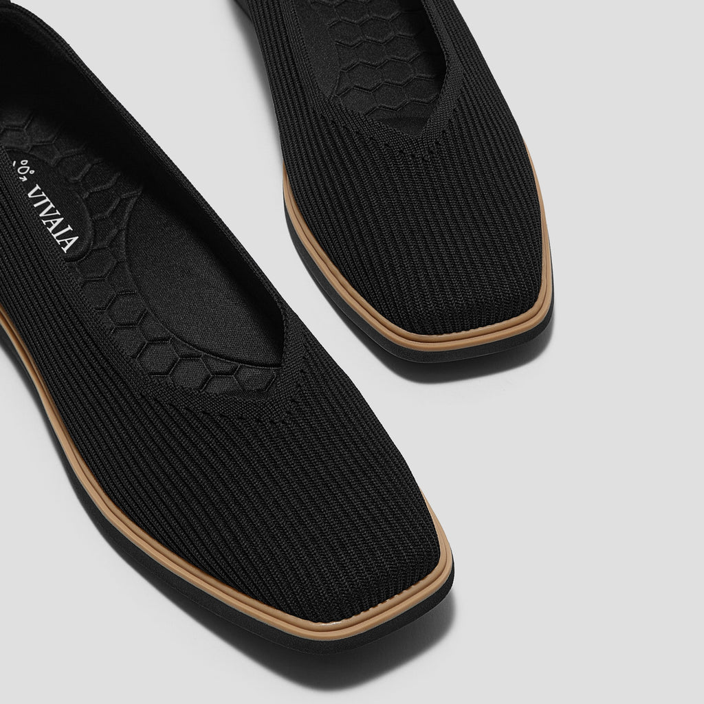 Square-Toe All-Day Standing Flats (Mabel)