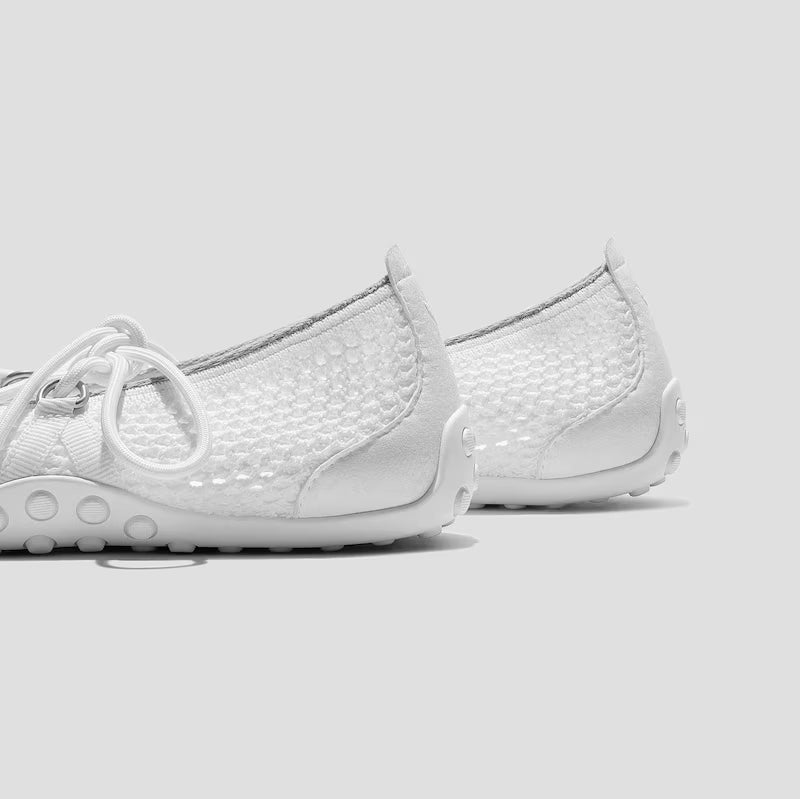 Square-Toe Hybrid Mesh Mary Janes (Cecily)