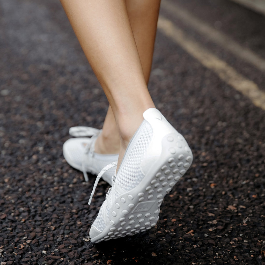 Square-Toe Hybrid Mesh Mary Janes (Cecily)
