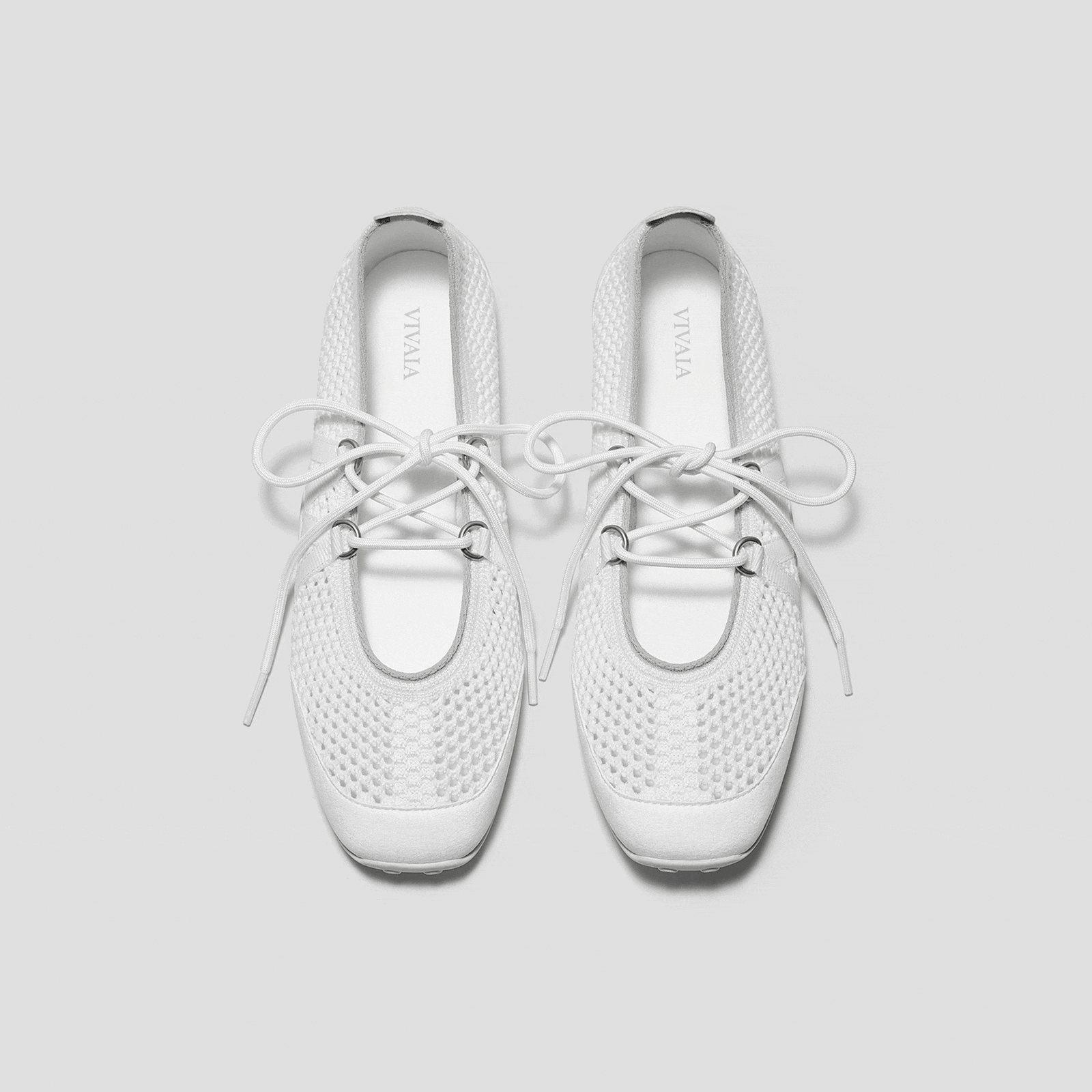 Square-Toe Hybrid Mesh Mary Janes (Cecily)