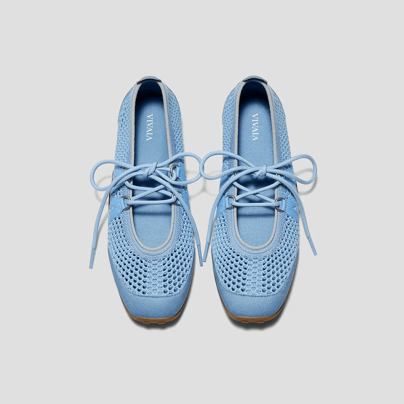 Square-Toe Hybrid Mesh Mary Janes (Cecily)