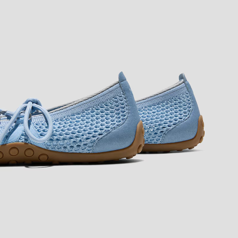 Square-Toe Hybrid Mesh Mary Janes (Cecily)