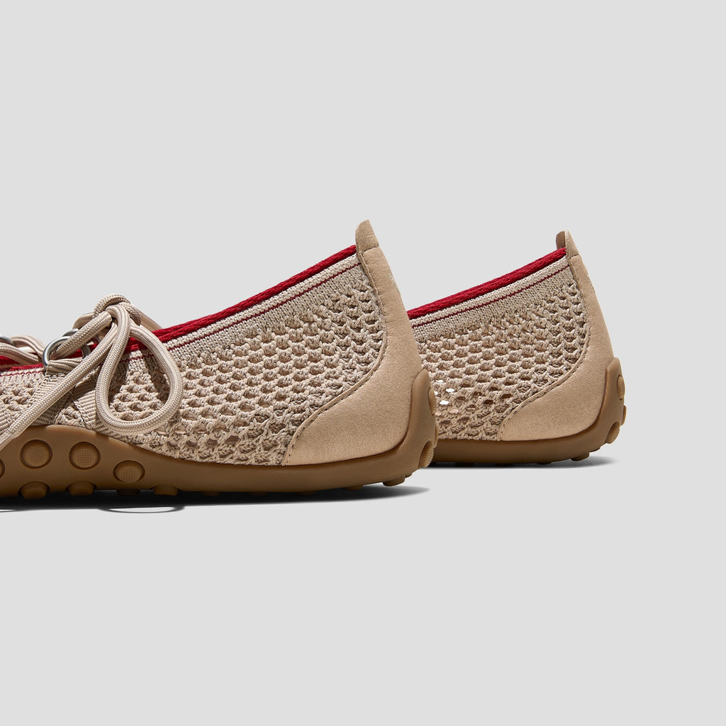 Square-Toe Hybrid Mesh Mary Janes (Cecily)