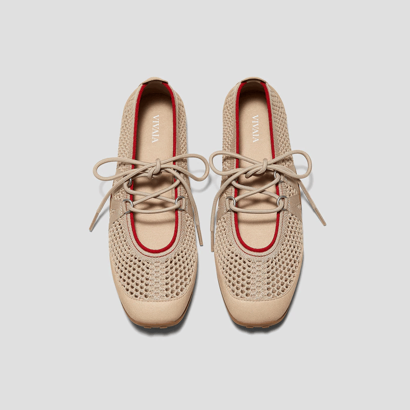 Square-Toe Hybrid Mesh Mary Janes (Cecily)