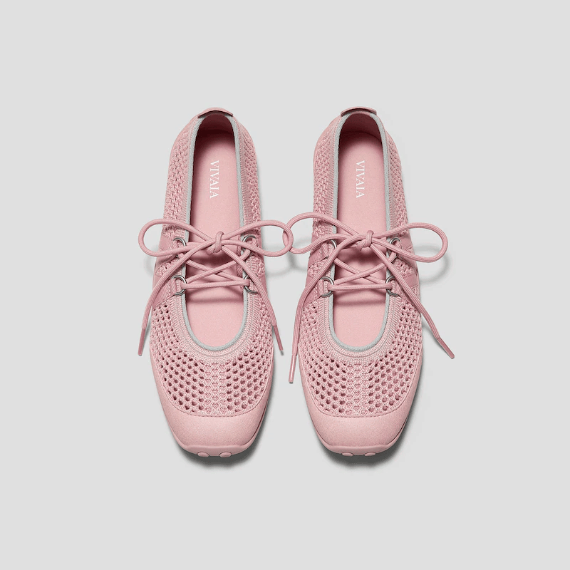 Square-Toe Hybrid Mesh Mary Janes (Cecily)