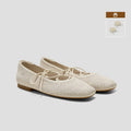 Square-Toe Lace-Up Mary Janes (Miley)