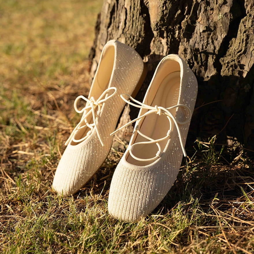 Square-Toe Lace-Up Mary Janes (Miley)