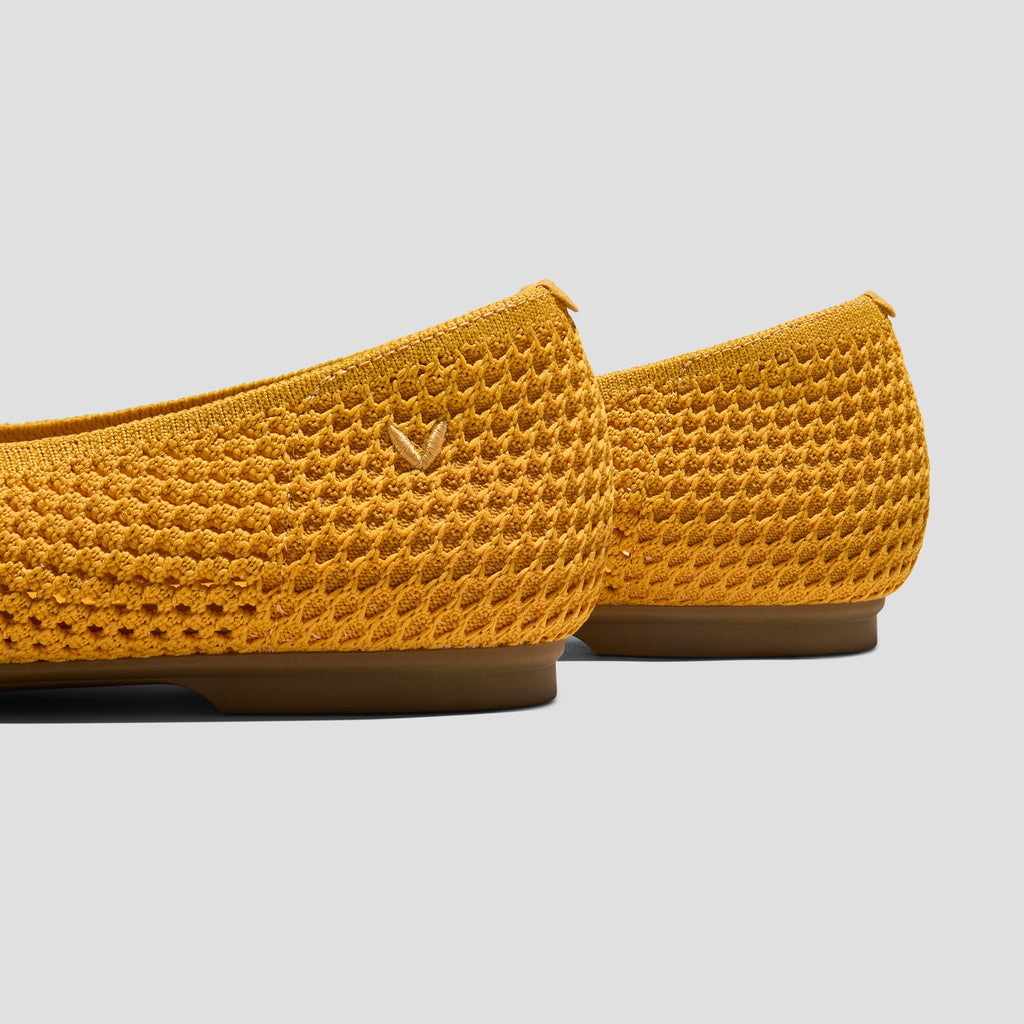 Margot Square-Toe Mesh Flats (Makayla)