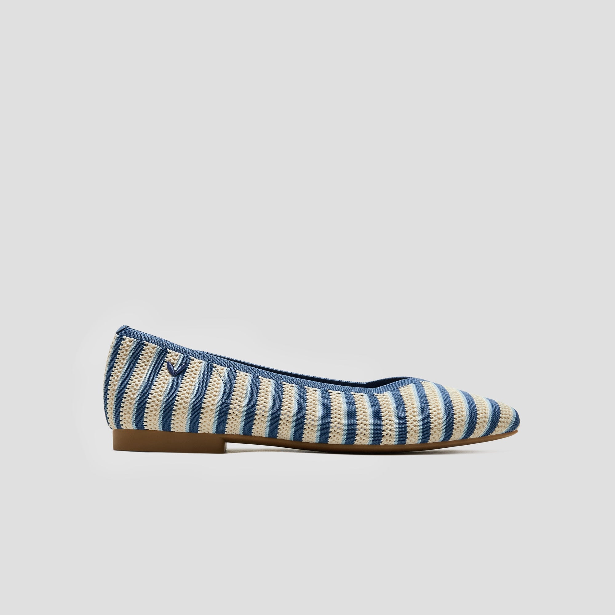 Square-Toe V-Cut Flats (Margot 2.0)