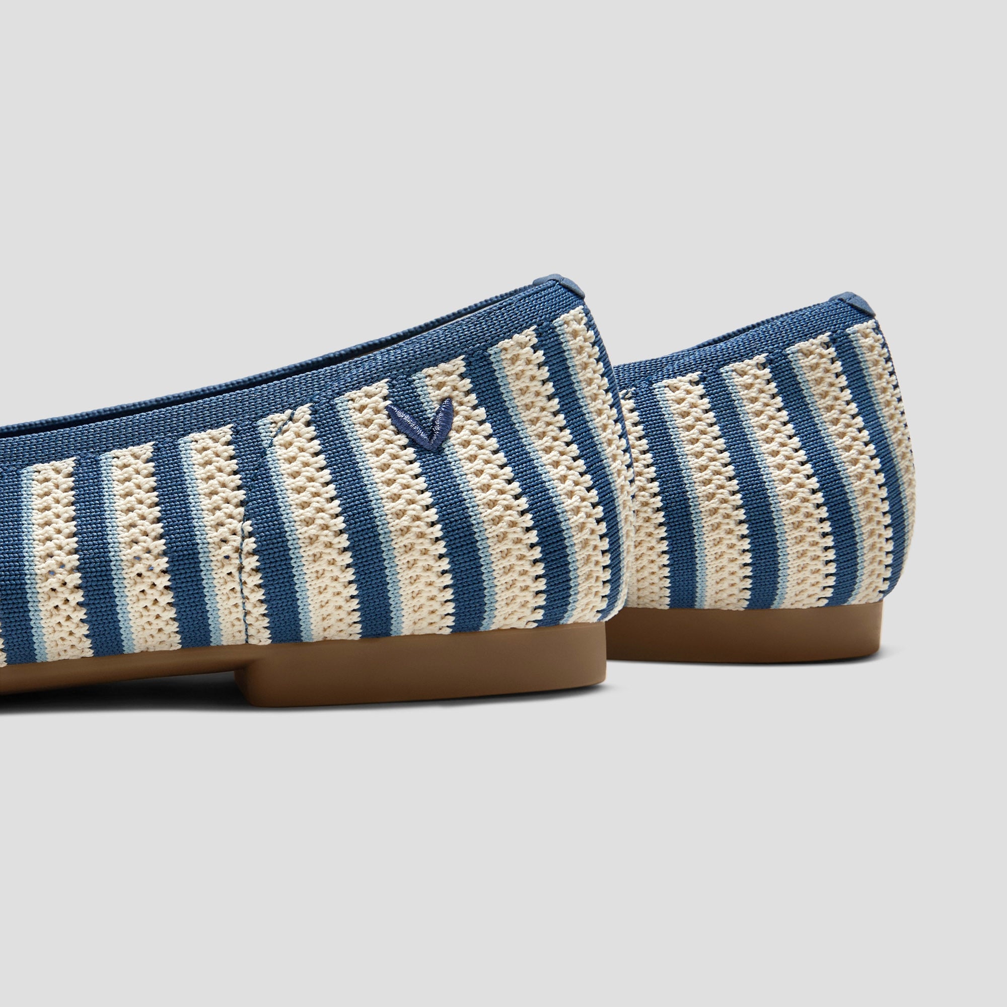 Square-Toe V-Cut Flats (Margot 2.0)