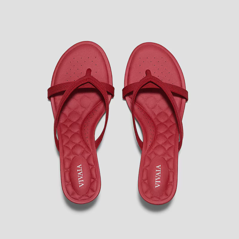 Round-Toe Kitten-Heel Sandals (Emeline)