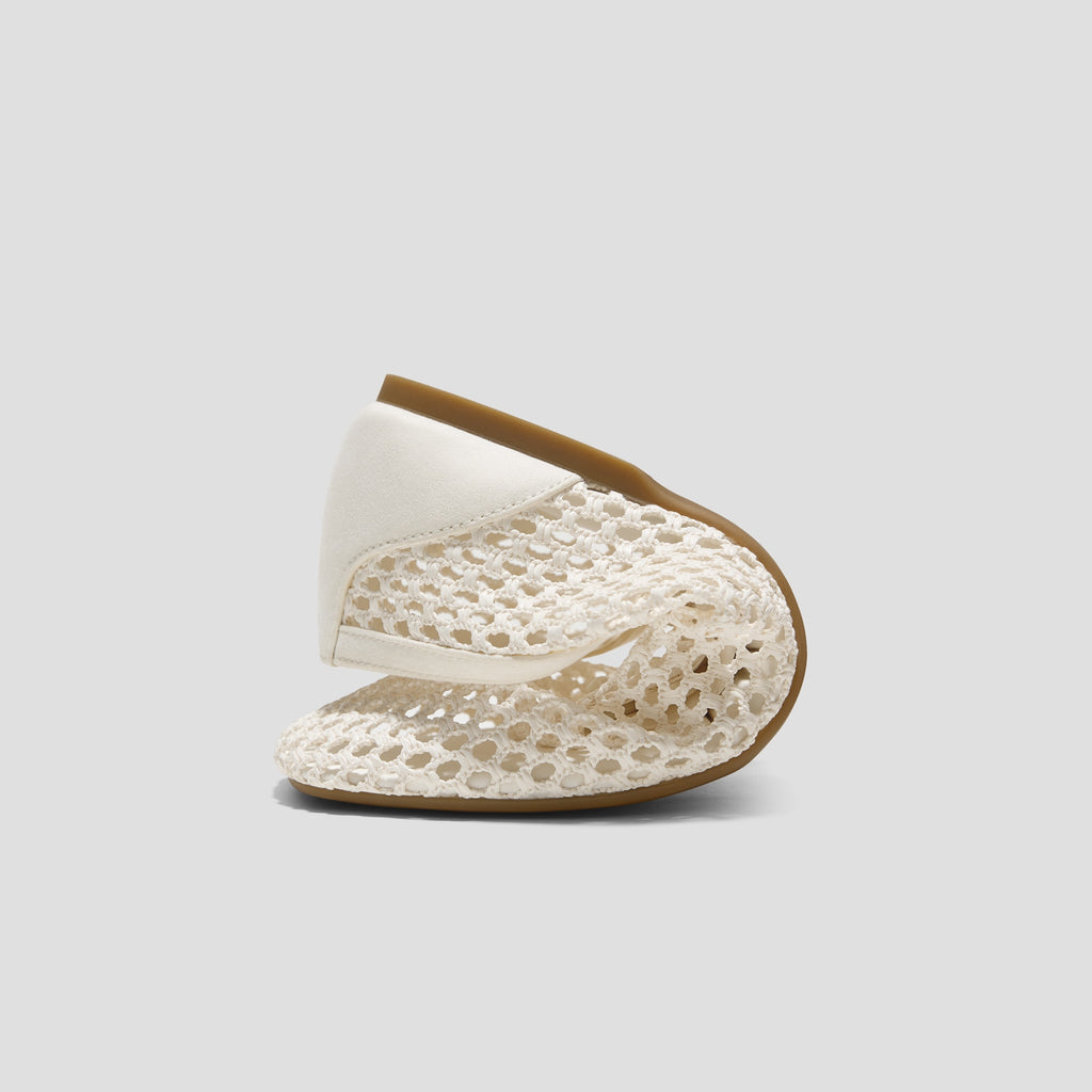 Square-Toe Mesh Flats (Carey)