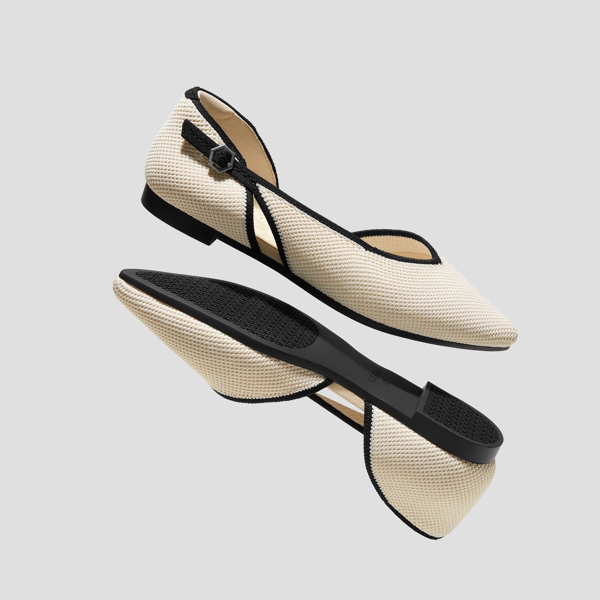 Pointed-Toe D'Orsay Flats (Malory)