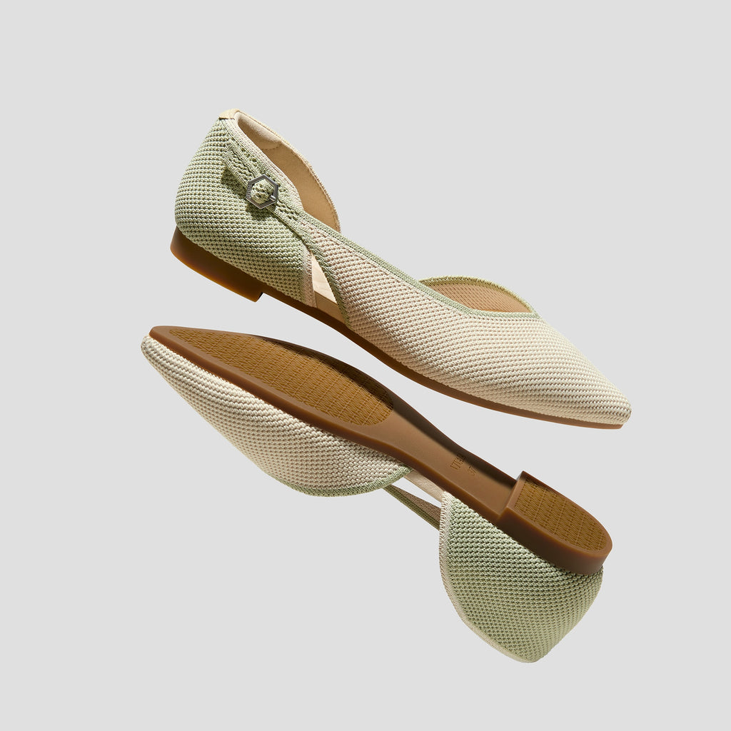 Pointed-Toe D'Orsay Flats (Malory)