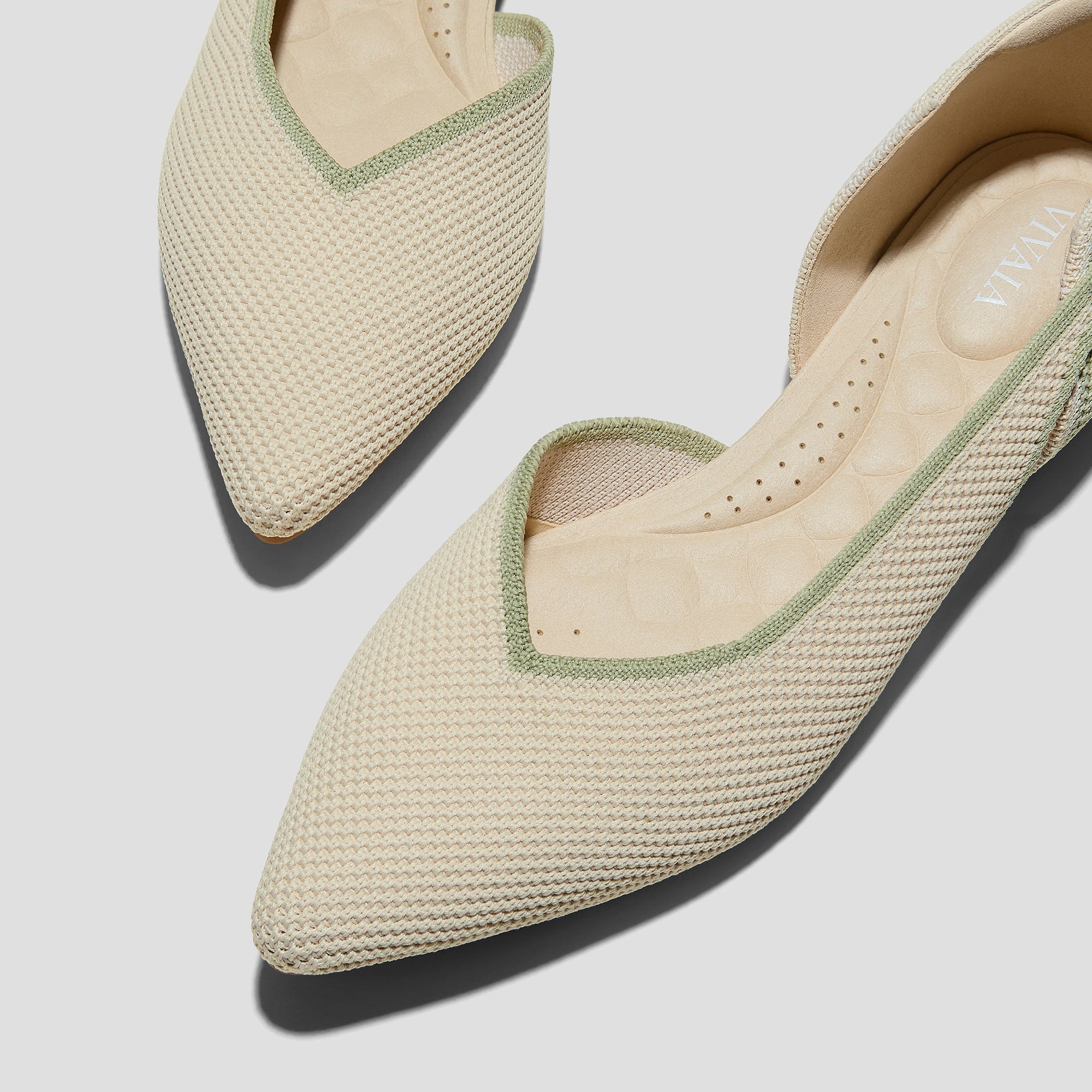 Pointed-Toe D'Orsay Flats (Malory)