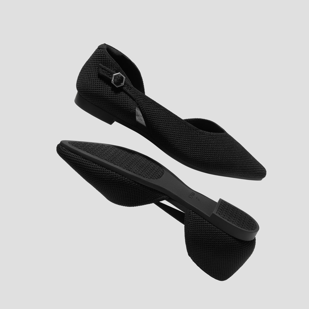 Pointed-Toe D'Orsay Flats (Malory)