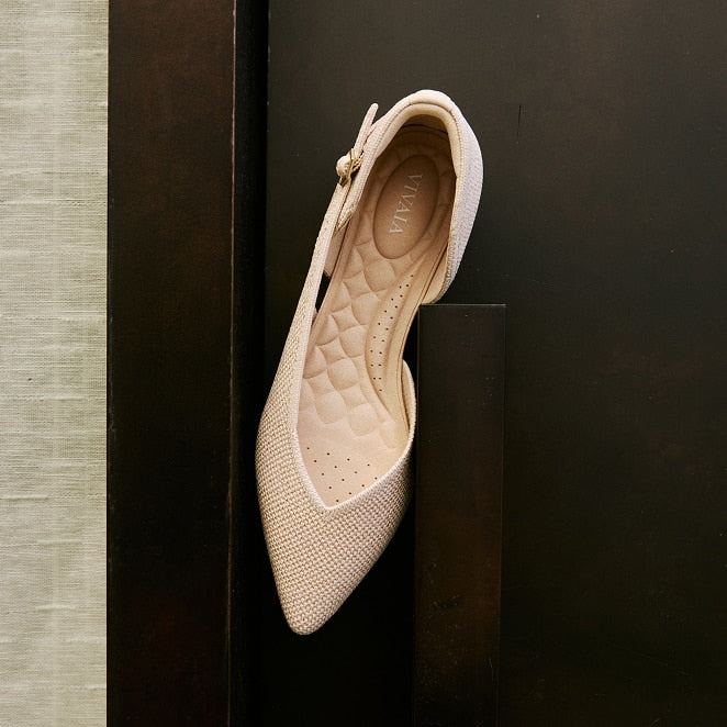 D'Orsay-Ballerinas mit spitzer Spitze (Malory)