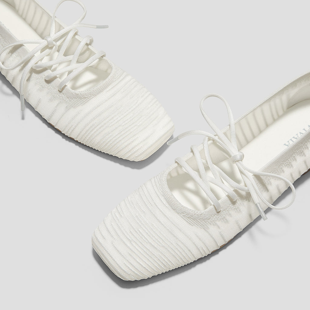 Square-Toe Lace-Up Mary Janes (Miley)