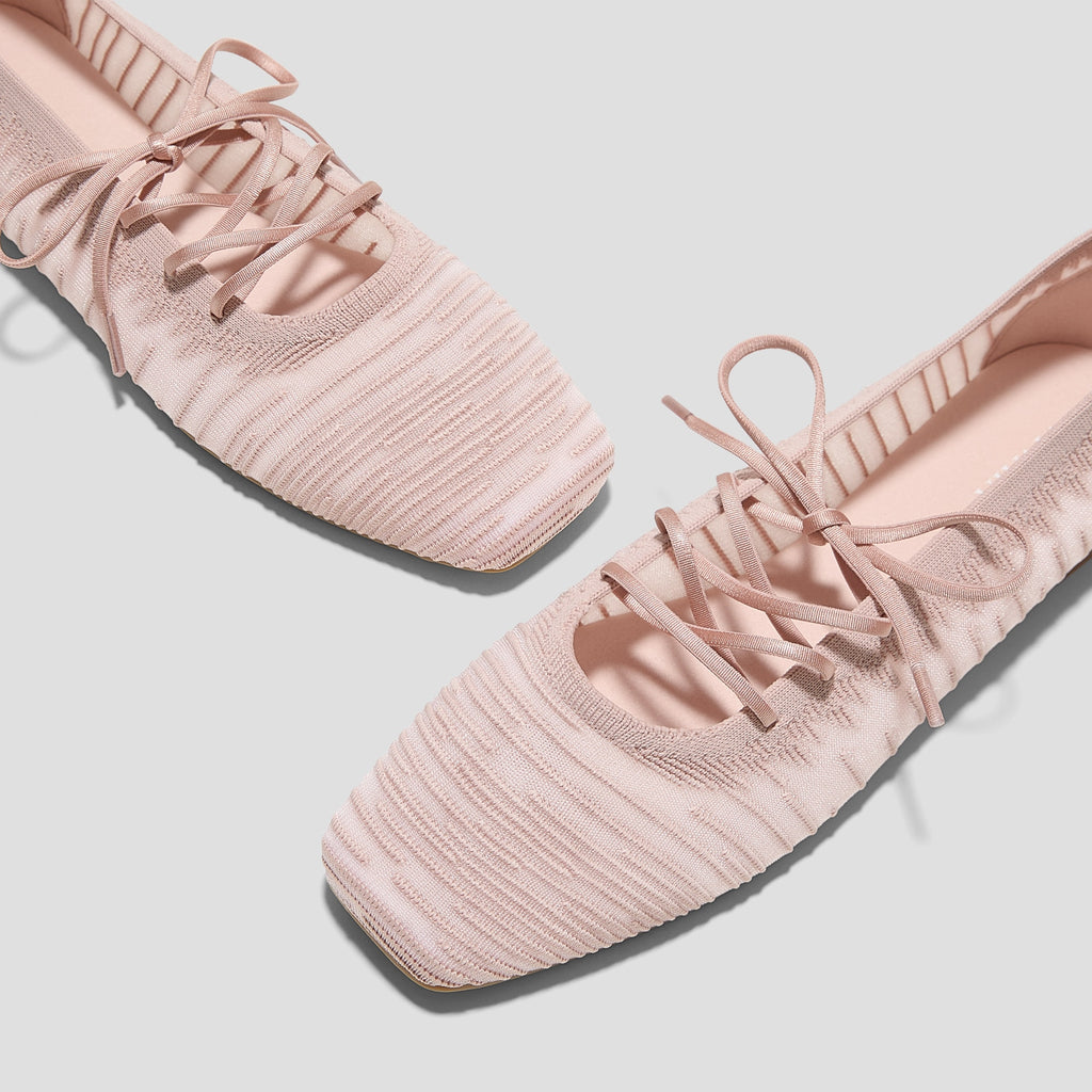 Square-Toe Lace-Up Mary Janes (Miley)