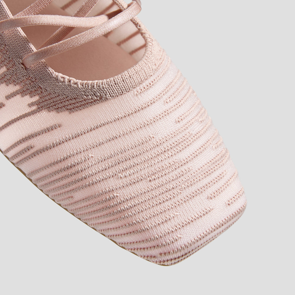 Square-Toe Lace-Up Mary Janes (Miley)