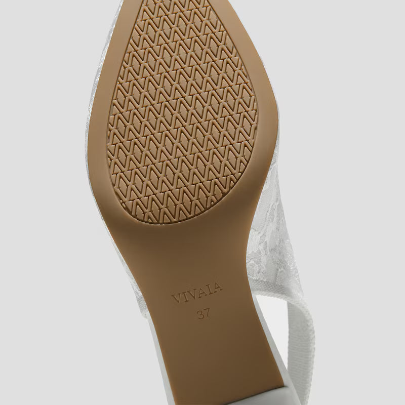 Pointed-Toe Lace Reborn™ Slingback Heels (Addison)