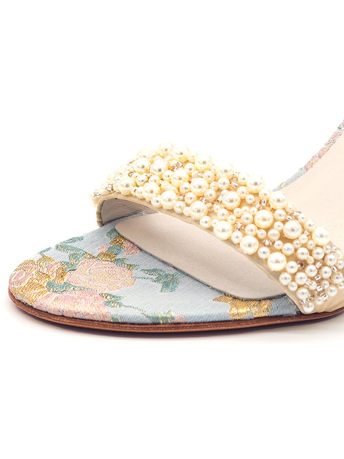 Cappy d'Orsay Sandal Brocade