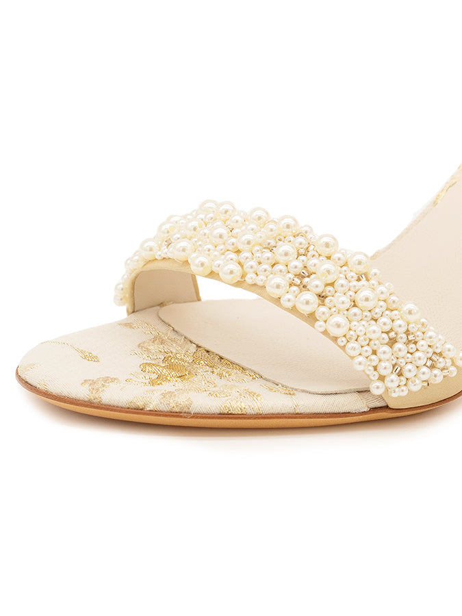 Cappy d'Orsay Sandal Brocade