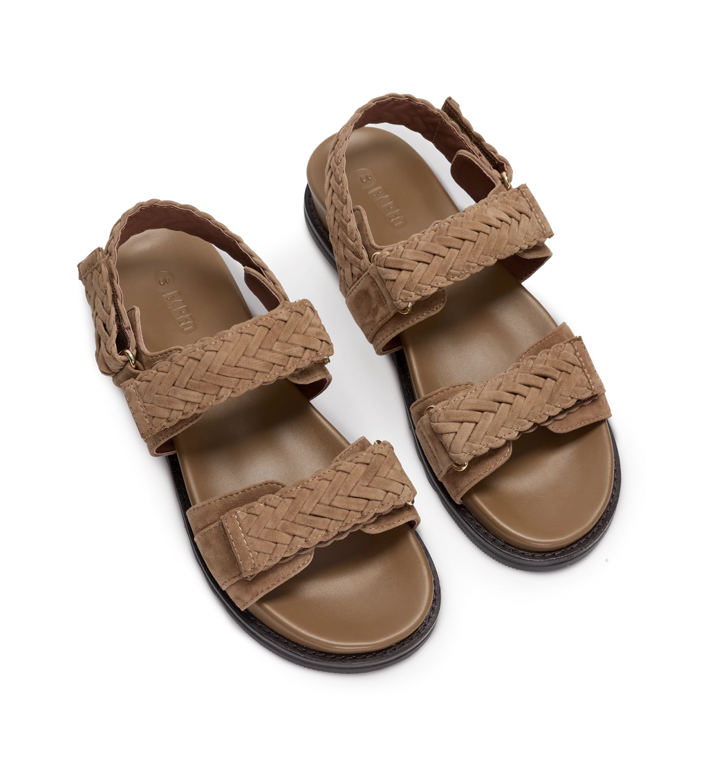 Cygnet Coffee Tan Suede Chunky Sandals