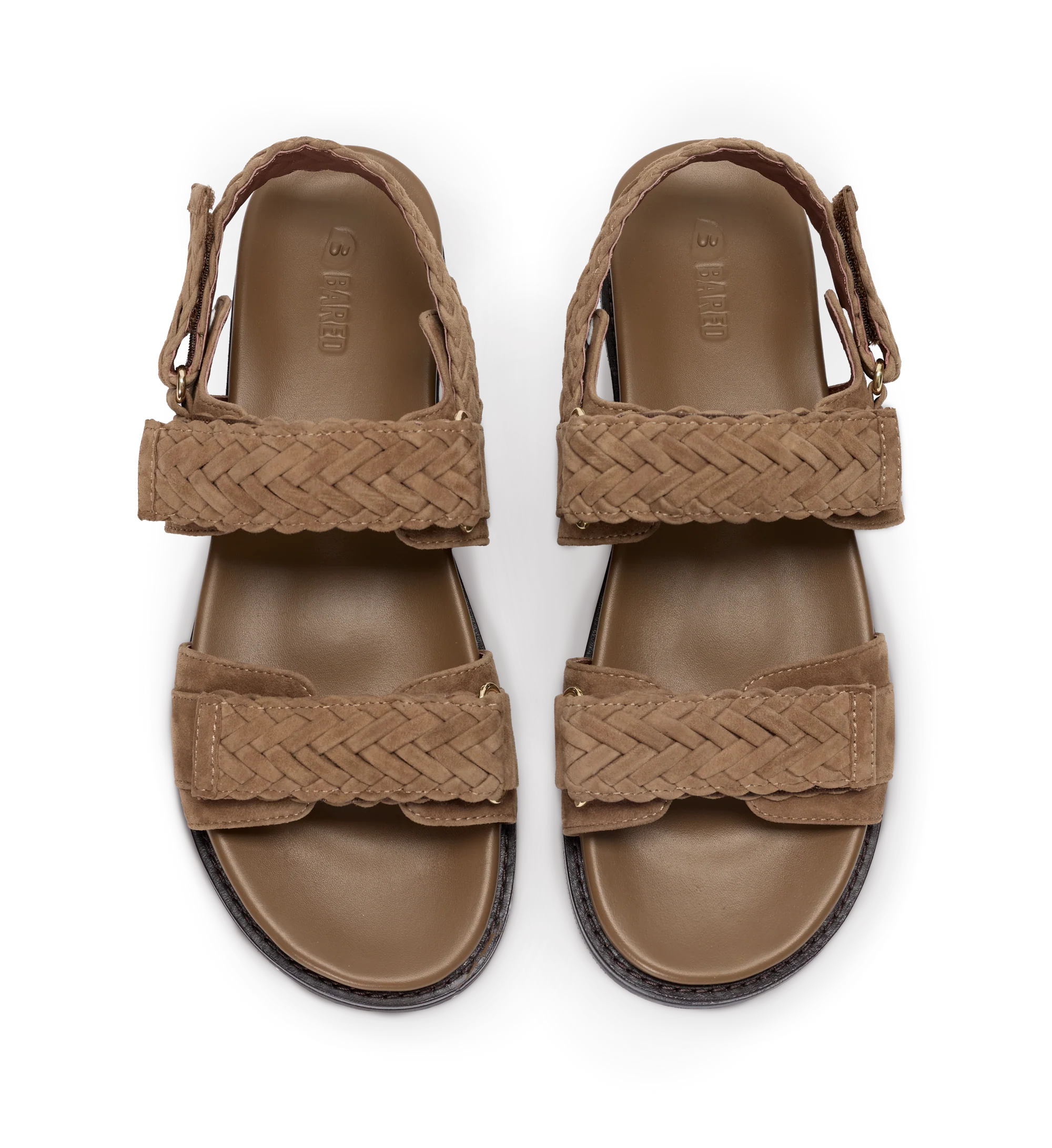 Cygnet Coffee Tan Suede Chunky Sandals