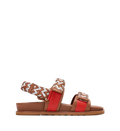 Cygnet Ice Blue Mix Leather Chunky Sandals