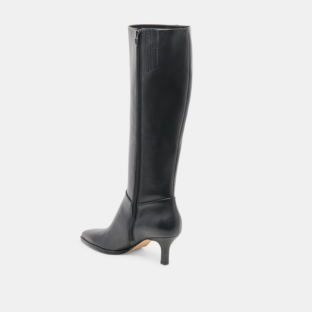 ALDY BOOTS BLACK LEATHER